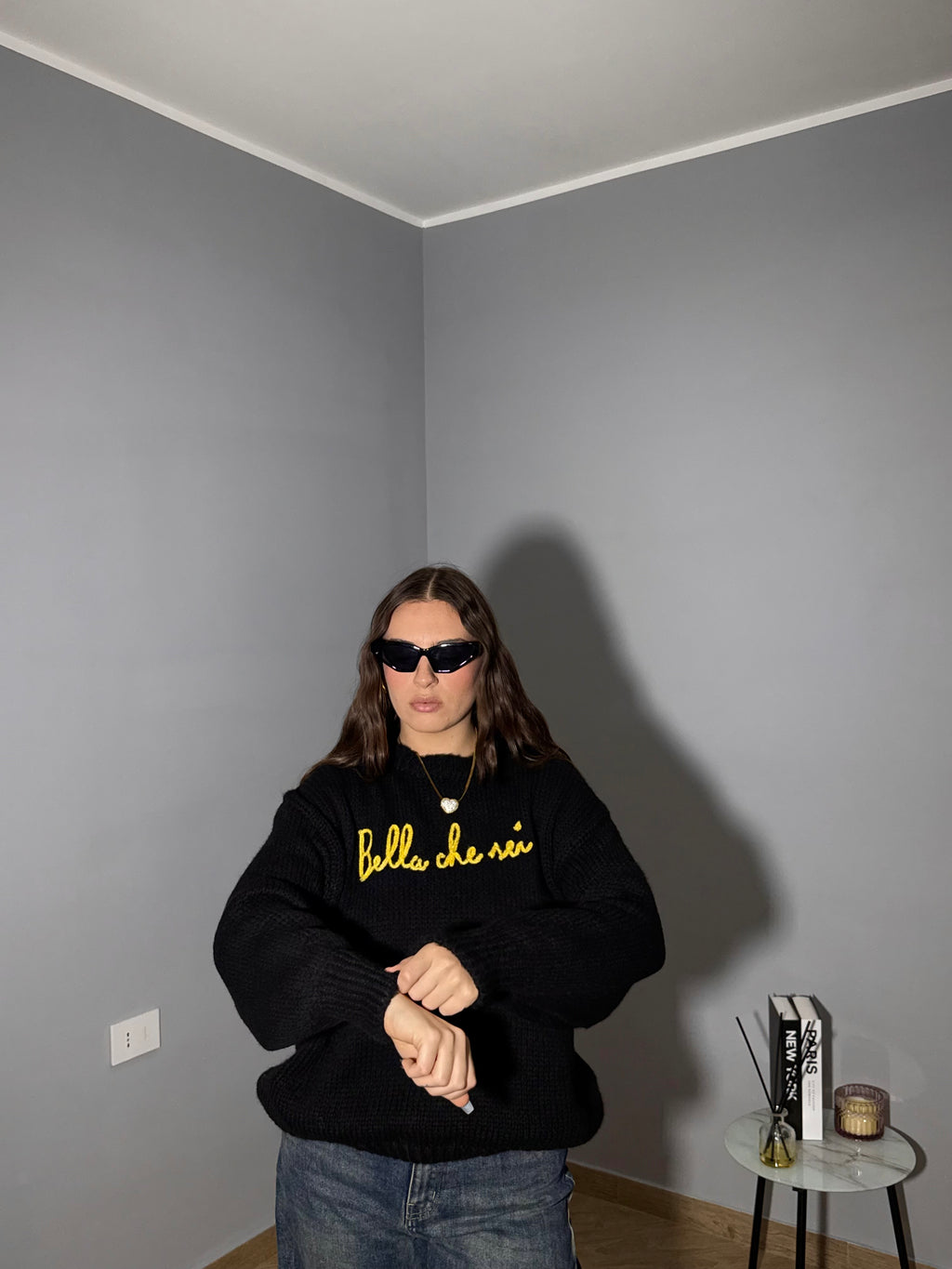 Maglione " Bella Che Sei" Nero