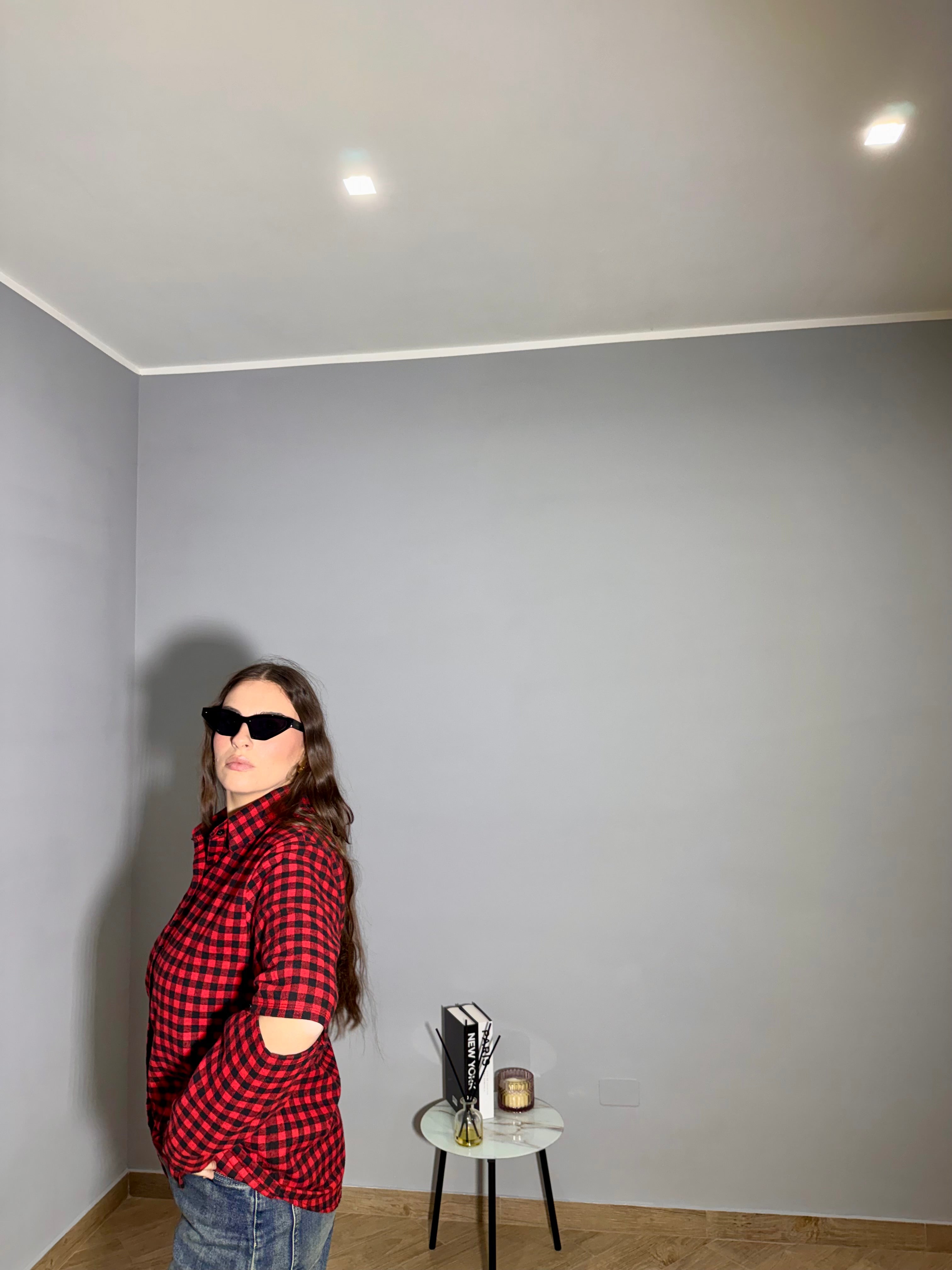 Camicia Quadri Doppia Manica