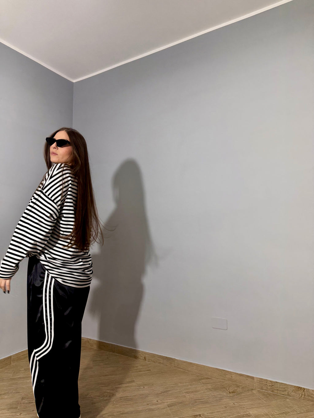 Maglia Righe Iconica Nera