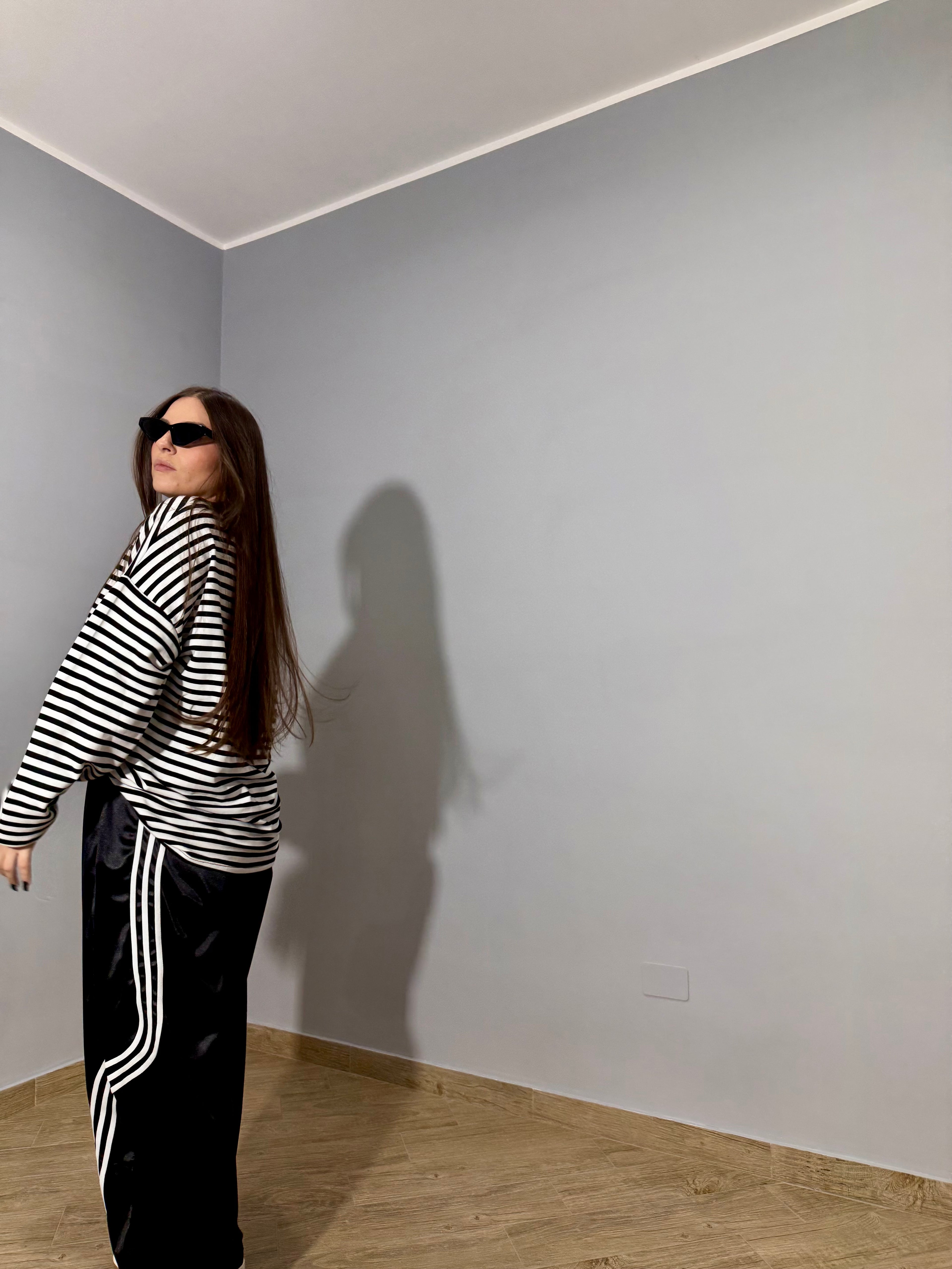 Maglia Righe Iconica Nera