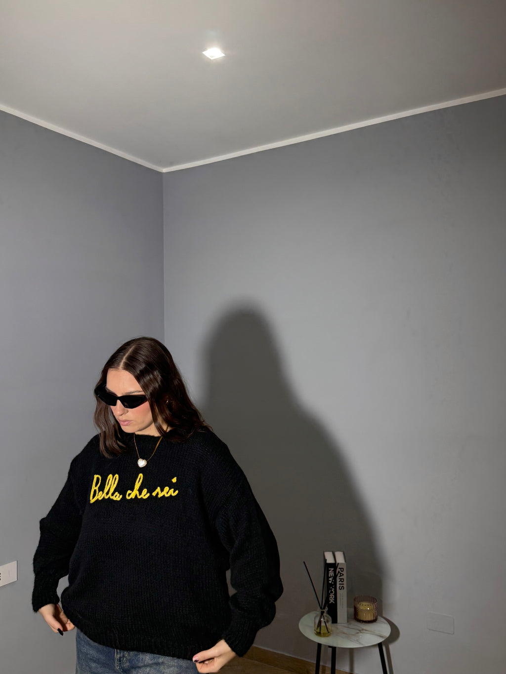 Maglione " Bella Che Sei" Nero