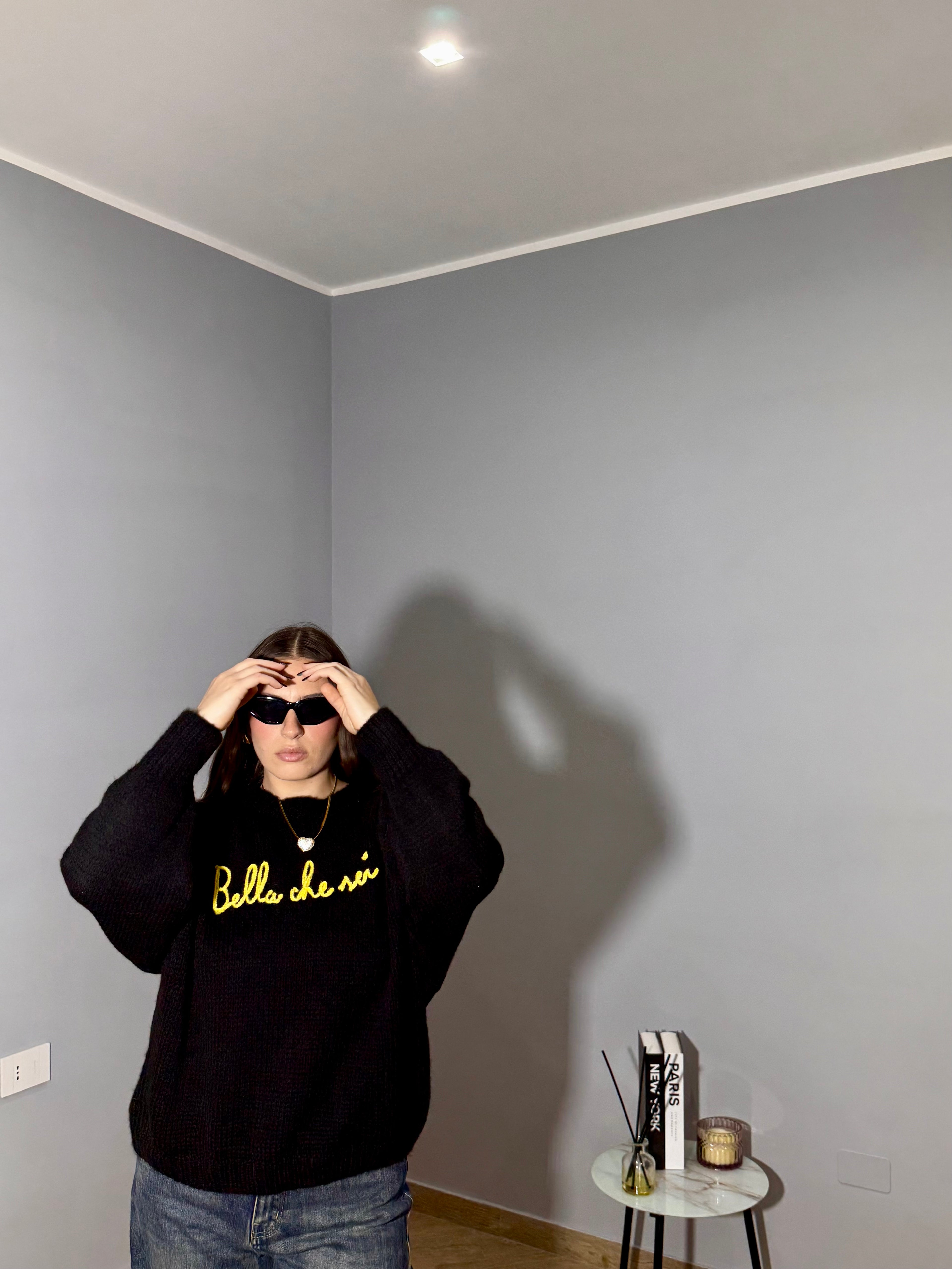 Maglione " Bella Che Sei" Nero