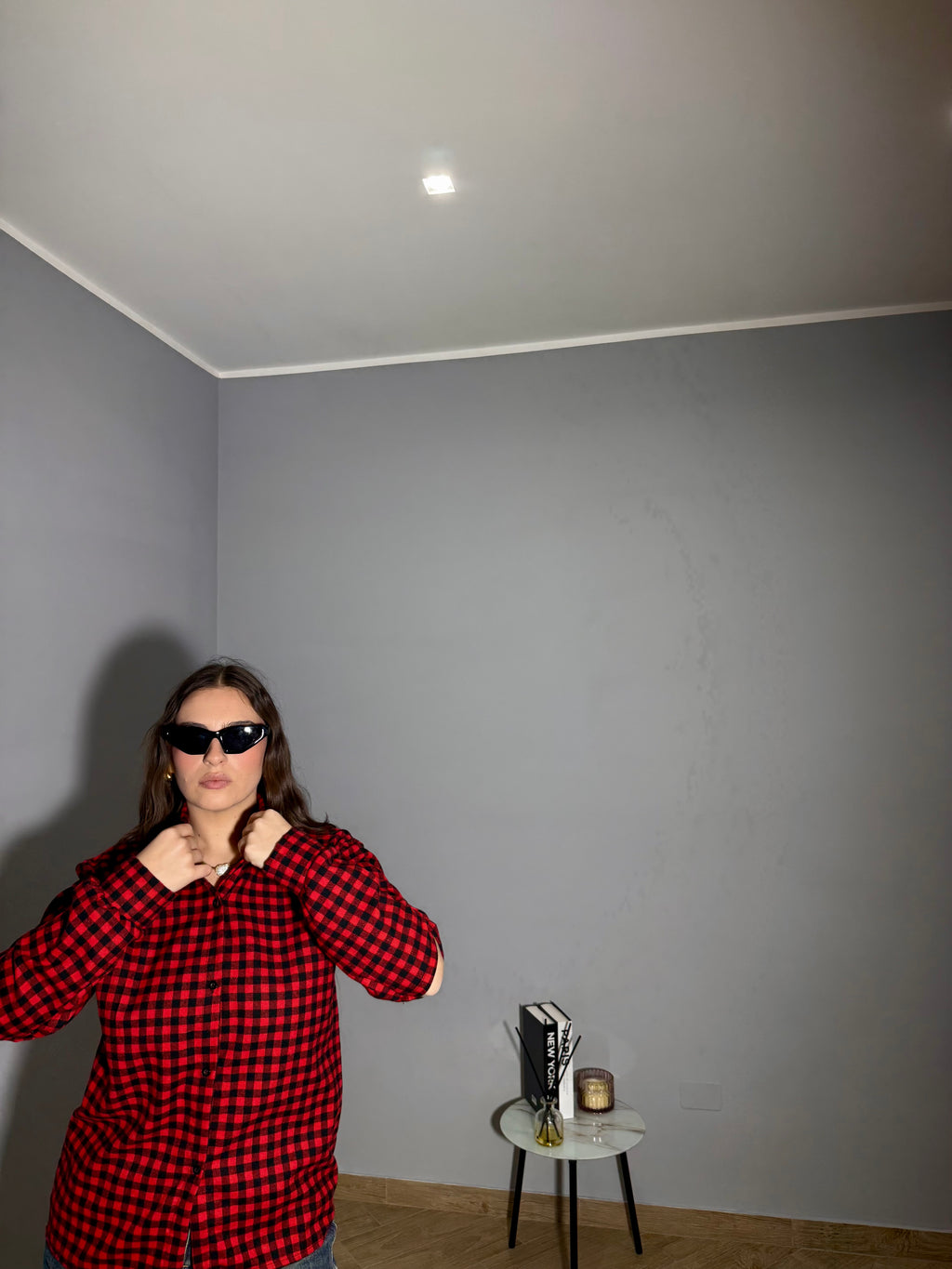 Camicia Quadri Doppia Manica