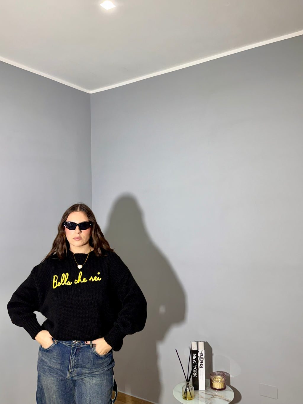 Maglione " Bella Che Sei" Nero